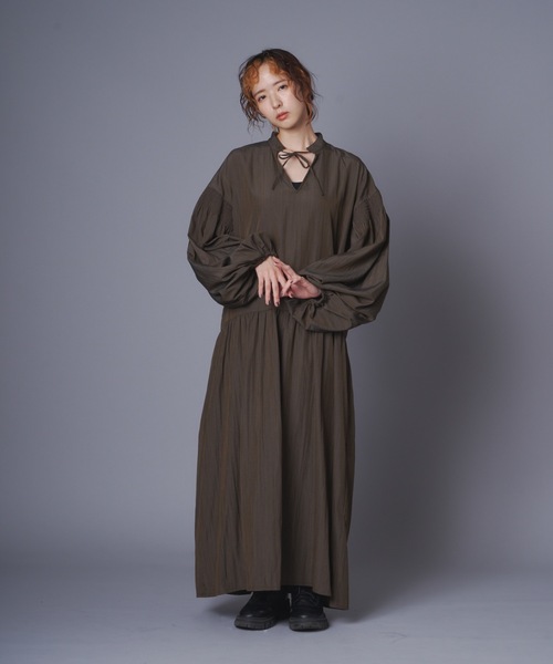 スモッキングギャザーワンピース（ワンピース）｜terrace（テラス）の