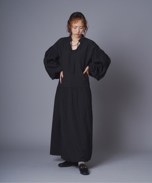 スモッキングギャザーワンピース（ワンピース）｜terrace（テラス）の