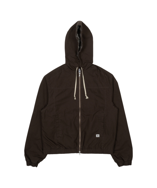 THECOLDESTMOMENT(ザコールデストモーメント)の「TCM mini logo active jacket (brown)(ブルゾン・レディース・その他・SMALL/MEDIUM/LARGE)」の1枚目の写真