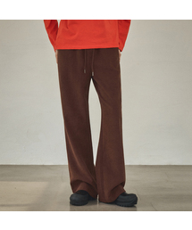 P3210 ベルベットコーデュロイバンディングパンツ_Brown