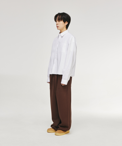 SIGNATURE（シグネチャ）の「オックスフォードクロップシャツ[ホワイト]（シャツ/ブラウス・レディース・その他・MEDIUM/LARGE）」の13枚目の写真