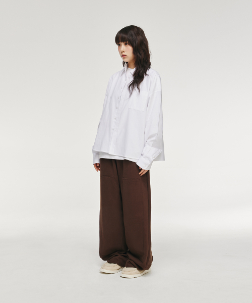 SIGNATURE（シグネチャ）の「オックスフォードクロップシャツ[ホワイト]（シャツ/ブラウス・レディース・その他・MEDIUM/LARGE）」の14枚目の写真
