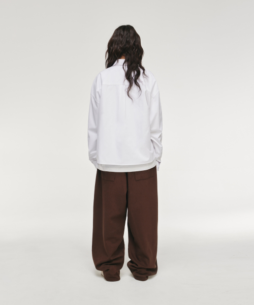 SIGNATURE（シグネチャ）の「オックスフォードクロップシャツ[ホワイト]（シャツ/ブラウス・レディース・その他・MEDIUM/LARGE）」の16枚目の写真
