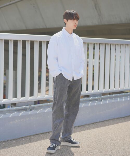 SIGNATURE（シグネチャ）の「オックスフォードクロップシャツ[ホワイト]（シャツ/ブラウス・レディース・その他・MEDIUM/LARGE）」の19枚目の写真