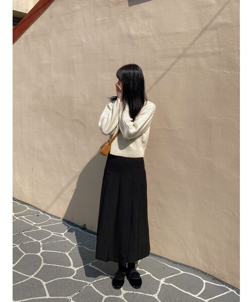 GLW(ジーエルダブリュ)の「ケーブルクルーネックセーターニットアイボリー(ニット/セーター・レディース・その他・LARGE/MEDIUM/SMALL)」の7枚目の写真