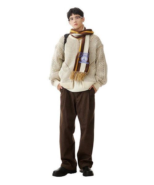 GLW(ジーエルダブリュ)の「ケーブルクルーネックセーターニットアイボリー(ニット/セーター・レディース・その他・LARGE/MEDIUM/SMALL)」の8枚目の写真