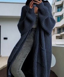 SPIGA | ﾛｰｹﾞｰｼﾞﾛﾝｸﾞﾆｯﾄｶｰﾃﾞｨｶﾞﾝ(カーディガン/ボレロ)