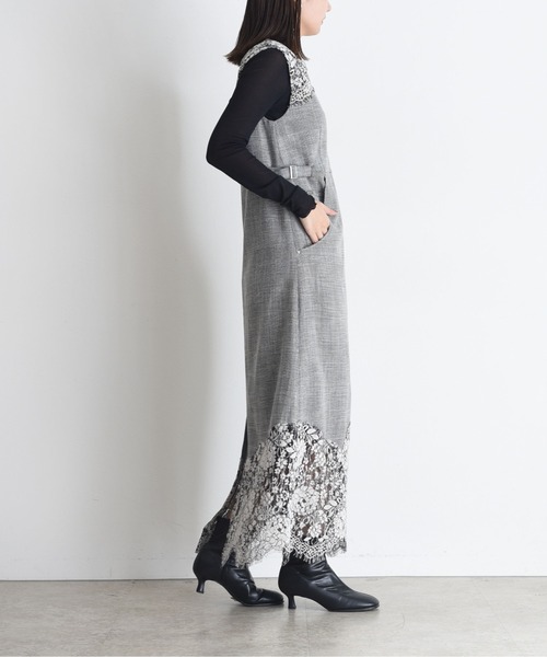 レーストリム ボクシィラインZIPワンピース Eimee Law│Eimee Law