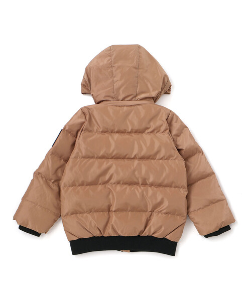BeBe(ベベ)の「【撥水加工】タフタフラップポケットフードダウンコート(ダウンジャケット/コート・キッズ・キャメル/ブルー・110cm/120cm/130cm/150cm/140cm)」の12枚目の写真