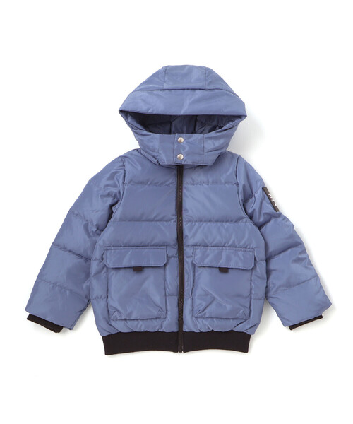 BeBe(ベベ)の「【撥水加工】タフタフラップポケットフードダウンコート(ダウンジャケット/コート・キッズ・キャメル/ブルー・110cm/120cm/130cm/150cm/140cm)」の15枚目の写真