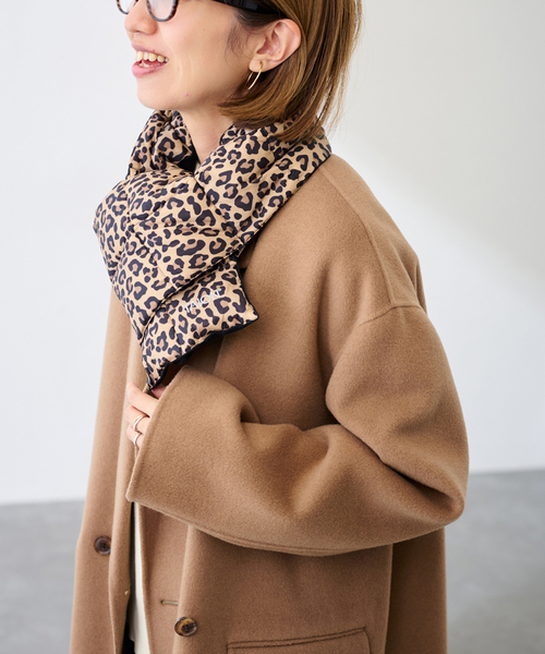FRAMeWORK（フレームワーク）の「TAION/タイオン BASIC DOWN スカーフ（マフラー・レディース・キャメル/ブラウン/ブラック/ベージュ・FREE）」の4枚目の写真