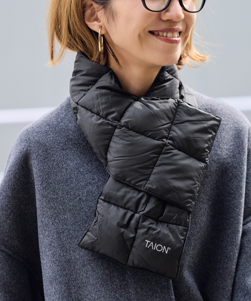 FRAMeWORK（フレームワーク）の「TAION/タイオン BASIC DOWN スカーフ（マフラー・レディース・キャメル/ブラウン/ブラック/ベージュ・FREE）」の7枚目の写真