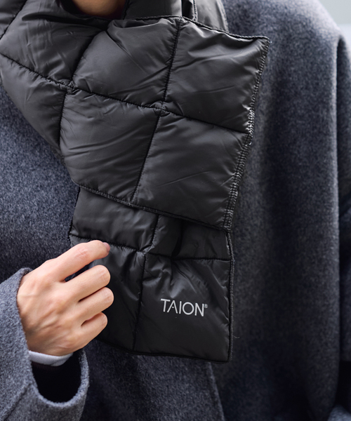 FRAMeWORK（フレームワーク）の「TAION/タイオン BASIC DOWN スカーフ（マフラー・レディース・キャメル/ブラウン/ブラック/ベージュ・FREE）」の9枚目の写真