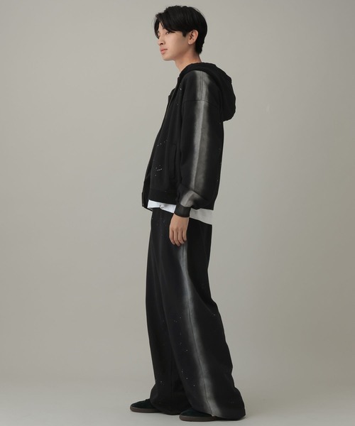 LAND MUSEUM（ランドミュージアム）の「【セットアップ可】LAND MUSEUM／サイドスプレースウェットパンツ（スウェットパンツ・メンズ・ブラック/グレー・MEDIUM/LARGE）」の8枚目の写真