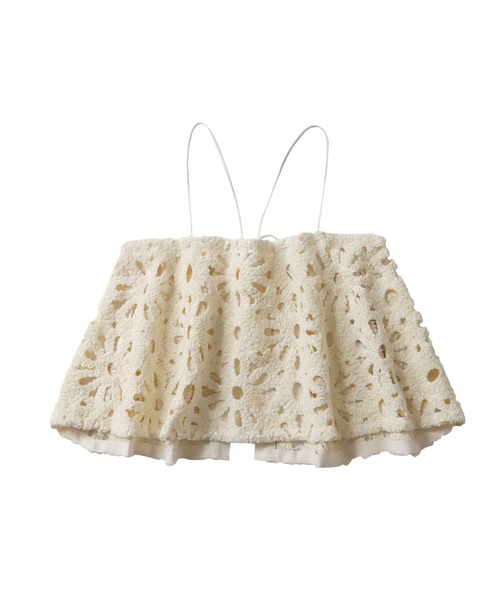 DRESSLAVE（ドレスレイブ）の「motif mole bustier(モチーフモールビスチェ)（シャツ/ブラウス・レディース・ベージュ/ホワイト・38）」の2枚目の写真