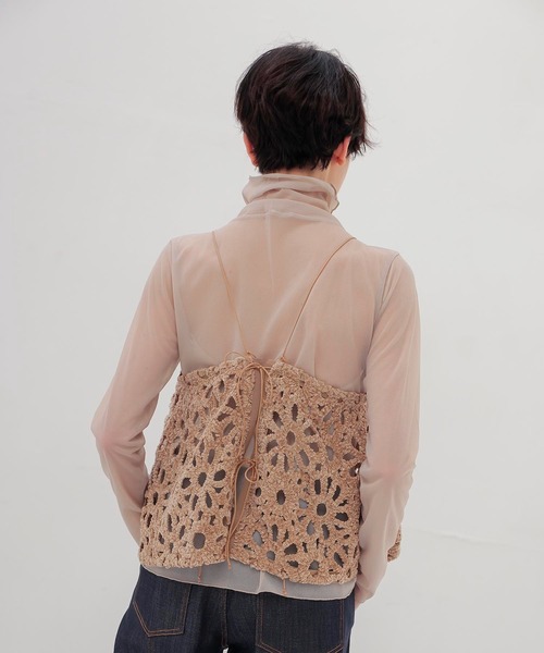 DRESSLAVE（ドレスレイブ）の「motif mole bustier(モチーフモールビスチェ)（シャツ/ブラウス・レディース・ベージュ/ホワイト・38）」の11枚目の写真