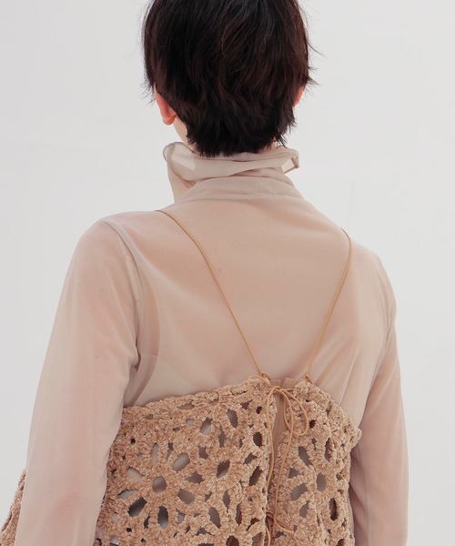 DRESSLAVE（ドレスレイブ）の「motif mole bustier(モチーフモールビスチェ)（シャツ/ブラウス・レディース・ベージュ/ホワイト・38）」の9枚目の写真