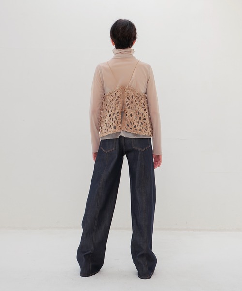 DRESSLAVE（ドレスレイブ）の「motif mole bustier(モチーフモールビスチェ)（シャツ/ブラウス・レディース・ベージュ/ホワイト・38）」の18枚目の写真