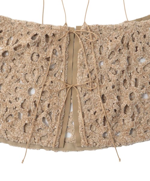 DRESSLAVE（ドレスレイブ）の「motif mole bustier(モチーフモールビスチェ)（シャツ/ブラウス・レディース・ベージュ/ホワイト・38）」の13枚目の写真