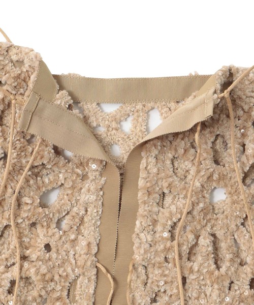 DRESSLAVE（ドレスレイブ）の「motif mole bustier(モチーフモールビスチェ)（シャツ/ブラウス・レディース・ベージュ/ホワイト・38）」の6枚目の写真