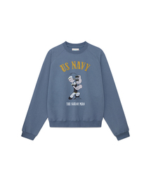 Popeye Raglan Sweatshirt Blue