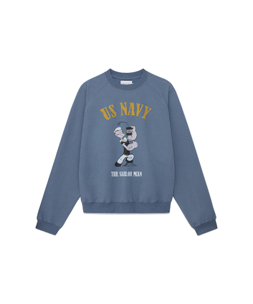 ERER（エルエル）の「Popeye Raglan Sweatshirt Blue（スウェット・レディース・その他・1/2）」の6枚目の写真