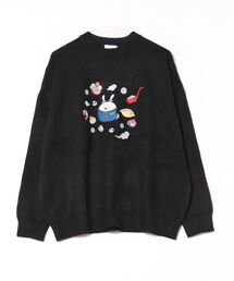 チュウカタベタイ（チュウカタベタイ）の「チュウカタベタイ/【LHP別注】サガラ刺繍クルーネックニット（ニット/セーター）」