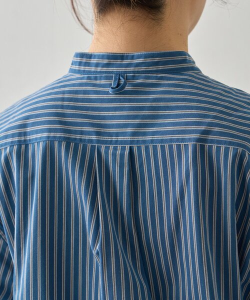 GEVACO(ゲバコ)の「【GEVACO】起毛バンドカラーシャツ(シャツ/ブラウス・レディース・モカ/ブラック/ブルー・MEDIUM/LARGE)」の6枚目の写真