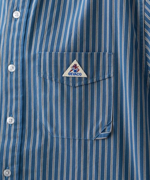 GEVACO(ゲバコ)の「【GEVACO】起毛バンドカラーシャツ(シャツ/ブラウス・レディース・モカ/ブラック/ブルー・MEDIUM/LARGE)」の8枚目の写真