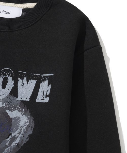 KNITTED（ニッティド）の「[NITTED X QWER DEMO] LETS LOVE MAN TO MAN BLACK（スウェット・レディース・その他・LARGE/MEDIUM/X-LARGE）」の3枚目の写真