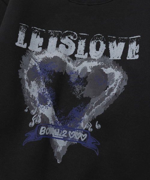 KNITTED（ニッティド）の「[NITTED X QWER DEMO] LETS LOVE MAN TO MAN BLACK（スウェット・レディース・その他・LARGE/MEDIUM/X-LARGE）」の5枚目の写真