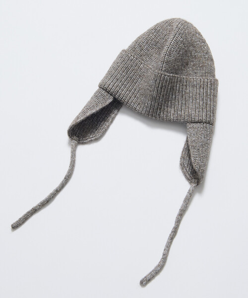 FREAK'S STORE（フリークスストア）の「ミックスヤーン 耳付き ニットキャップ（ニットキャップ/ビーニー・レディース・グレー/ブラウン/ピンク・ONE SIZE）」の18枚目の写真