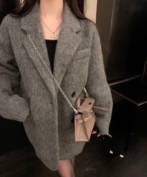 Vipoa | Oversize gray wool Jacket(テーラードジャケット)