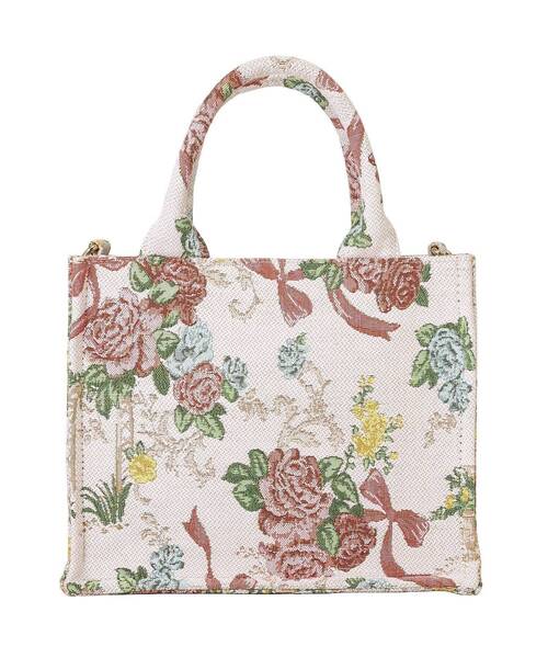 Maison de FLEUR（メゾンドフルール）の「フラワーガーデン柄ゴブラン2Wayスクエアトート（ハンドバッグ・レディース・マルチ・FREE）」の7枚目の写真