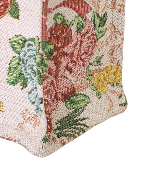 フラワーガーデン柄ゴブラン2Wayスクエアトート（ハンドバッグ