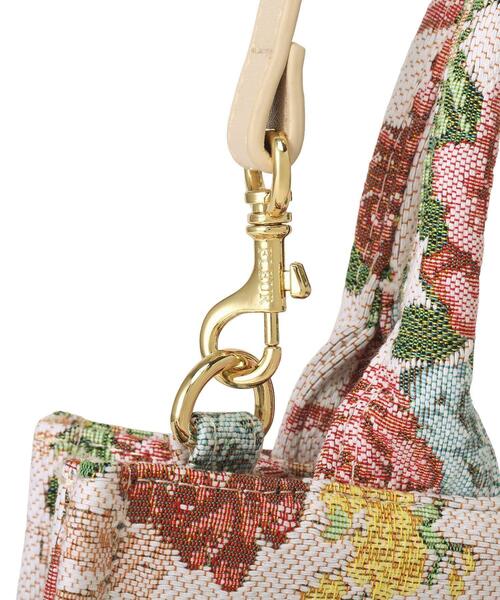 フラワーガーデン柄ゴブラン2Wayスクエアトート（ハンドバッグ