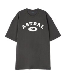 [オーバーサイズ]アストラル58 13番手コットンラウンドネック半袖Tシャツ_カーキ