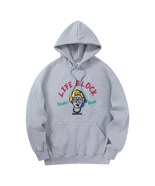 RADINEO(ラディネオ)の「ライフブロックカラー フードパーカー グレー(パーカー・メンズ・その他・X-LARGE/MEDIUM/LARGE)」の1枚目の写真