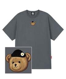 ビーニーベアロゴTシャツ - グレー