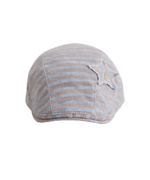 HETIT（ヘティ）の「Y2Kストライプハンティングキャップ（スカイ）（ハンチング/ベレー帽）」