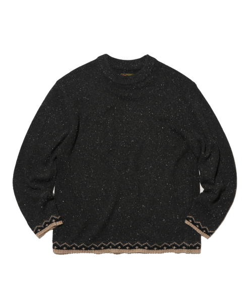 Nep Jacquard — укороченный пуловер из жаккарда, цвет Charcoal