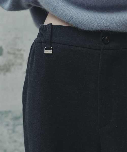 FROMWHERE(フロムウェア)の「ウィンターウールバンディングパンツ_Navy Black(その他パンツ・レディース・その他・FREE)」の3枚目の写真