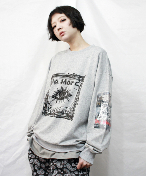 DEMARC(ドゥマーク)の「ストリートグラフィックルーズフィットスウェットグレー(スウェット・レディース・その他・MEDIUM/LARGE)」の2枚目の写真
