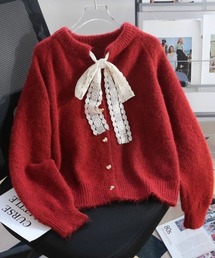 コムデギャルソン　タオ　リボン付き赤ボレロ コムデギャルソン タオ リボン付き赤ボレロ