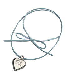 OTHER-worldly（アザーワールドリー）の「Heart Surgical Pendant Necklace [blue Suede]（ネックレス・レディース）」