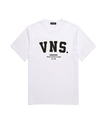 VNS アーチロゴ 半袖Tシャツ (VS0010) ホワイト_ブラック