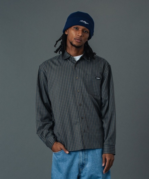 XLARGE（エクストララージ）の「PLAID L/S SHIRT（シャツ/ブラウス・メンズ・グリーン/ネイビー/ベージュ・XL/L/M/S）」の2枚目の写真