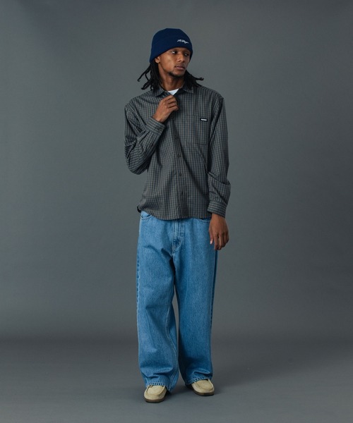 XLARGE（エクストララージ）の「PLAID L/S SHIRT（シャツ/ブラウス・メンズ・グリーン/ネイビー/ベージュ・XL/L/M/S）」の4枚目の写真