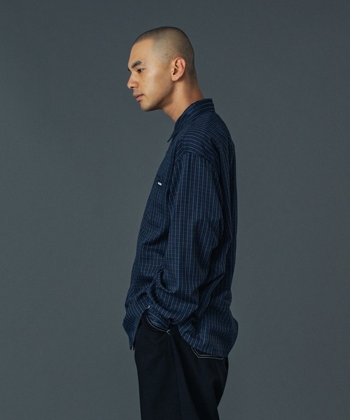 XLARGE（エクストララージ）の「PLAID L/S SHIRT（シャツ/ブラウス・メンズ・グリーン/ネイビー/ベージュ・XL/L/M/S）」の7枚目の写真