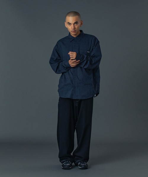 XLARGE（エクストララージ）の「PLAID L/S SHIRT（シャツ/ブラウス・メンズ・グリーン/ネイビー/ベージュ・XL/L/M/S）」の9枚目の写真